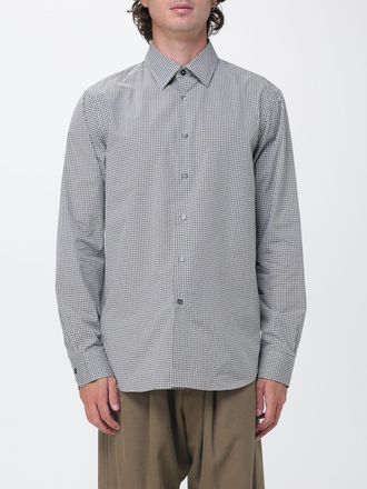 Paul Smith Camicia a maniche lunghe in cotone con motivo Vichy e collo francese