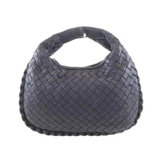 Bottega Veneta Pre-owned Leren Schoudertas - Dames - Pre-owned - Grijs - Maat: ONE Size Leer