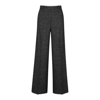 HUGO BOSS Dames/Dames Tovette Broek met Wijde Pijpen (Grijs)