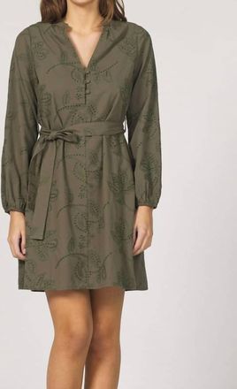 Dear John Denim Christine Embroidered Dress In Vetiver