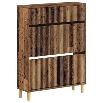 vidaXL Armario Zapatero Arnhem 78 X 24 X 103 Cm Madera De Ingenier&iacute;a Vidaxl