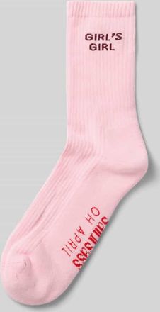 Oh April Socken aus Baumwoll-Mix Modell Girls Girl in Rosa, Gr&ouml;&szlig;e 35-38