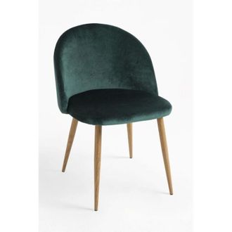 Regalos Miguel Sillas Comedor - Silla Vint Terciopelo - Verde