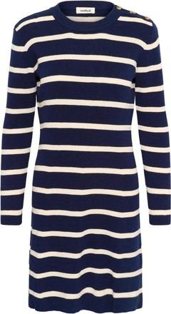 Soaked In Luxury Slsanja Abito Corto in Maglia - - Dresses - Donna - Blu - S