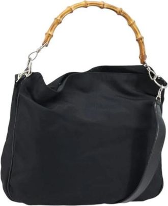 Gucci Pre-owned Vintage Handbag - Dames - Vintage Handtas - Zwart - ONE Size - Leer - Vintage