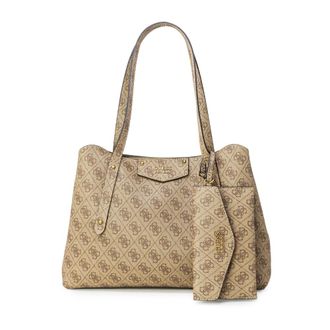 Guess Beige Print Shoulder Bag