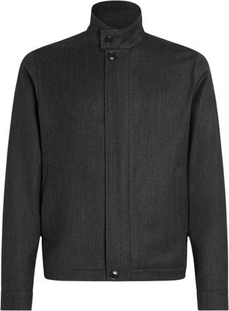 Ermenegildo Zegna Jassen, Heren, Grijs, XL, Giubbino