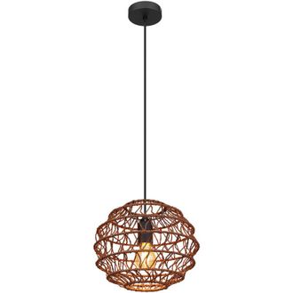 Globo Lighting L&aacute;mpara Colgante - Senni - Marr&oacute;n - Metal - &Oslash; 29cm - E27 - Globo