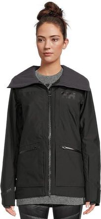 Helly Hansen Powderqueen 3.0 Jacket Womens Clothing Black : LG, Polyester/Polyamide
