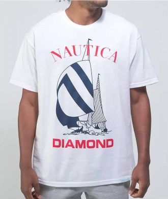 Diamond Supply Company Mens Nautica Tee In White