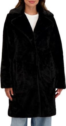Sebby Cozy Faux Fur Coat in Black at Nordstrom Rack, Size X-Large