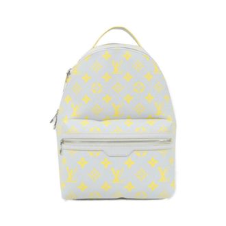 Louis Vuitton Gray Jaune Coated Canvas Backpack (Pre-Owned)