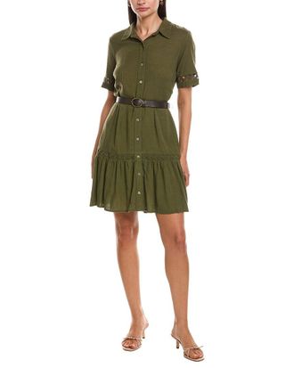 Nanette Lepore Linen-Blend Mini Dress