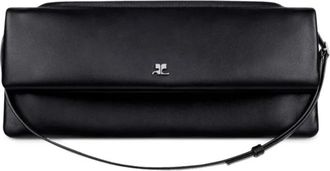 Courr&egrave;ges Cuff Leren Clutch - Dames - Schoudertassen - Zwart - ONE Size - Leer - Tassen