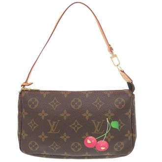 Louis Vuitton Brown Monogram Cherry Monogram Canvas Pochette Pouch (Pre-Owned)