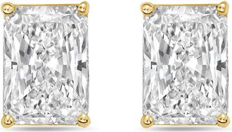 Diana M. Jewels 14Kt Yellow Gold 5.00 cts Lab Grown Radiant Cut Diamond Studs