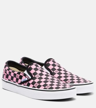 Valentino Garavani x Vans VLogo checked canvas slip-on sneakers