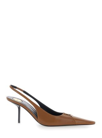 Saint Laurent Brown Babylone Pumps