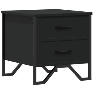 vidaXL Vidaxl Comodino Nero 40x41x40 Cm In Truciolato