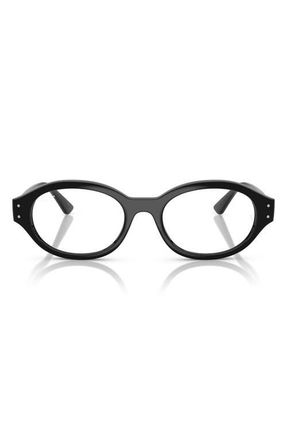 Ray-Ban 52mm Oval Optical Glasses in Black at Nordstrom
