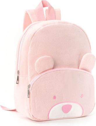 Generic Womens Cartoon Backpack, Lightweight Casual Bag, Fashionable Design Storage Bag, Suitable for Outdoor Travel, Weekend Travel (Pink Bear,31 * 10 * 24cm