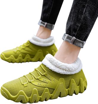 Generic Boys Rain Shoes Shoes Comfortable Light Ankle Rain Boots Frosted Outdoor Rain Boots (Green, 6.5)