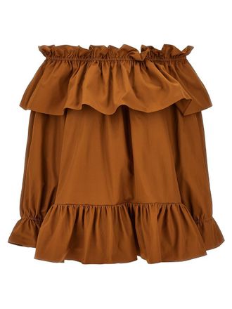 Saint Laurent Flounces Mini Dress