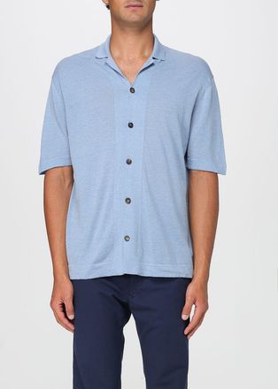 Zanone Camicia Zanone in maglia di misto lino e cotone