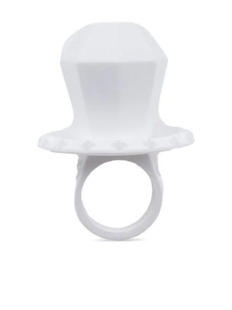 Chrome Hearts Anello con dettaglio pop - Bianco