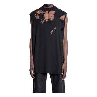 Rick Owens T-Shirts, male, Black, M, Tarp T