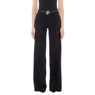 Liu Jo Jeans, Dames, Zwart, W25, Wide Belt Flare Jeans
