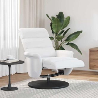 vidaXL Poltrona reclinabile Bianco 71 x 98 x 106 cm Pelle sintetica vidaXL