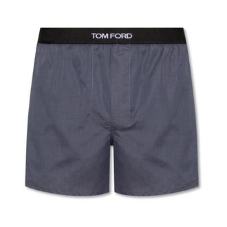 Tom Ford Bottoms, male, Gray, Size: XS Boxers with Logo