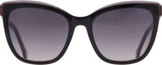 Carolina Herrera Grey Gradient Cat Eye Ladies Sunglasses HER 0188/S 0KDX/9O 55
