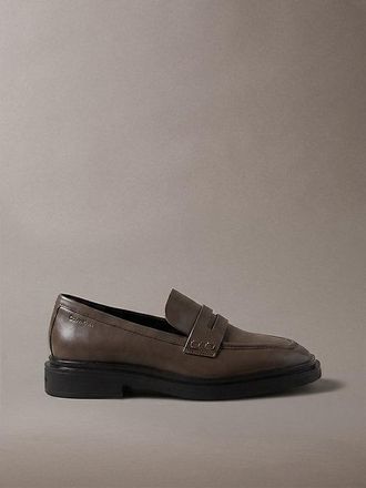 Calvin Klein Mocasines Penny De Piel Con Puntera Cuadrada