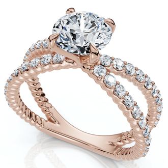 Pompeii3 1.40Ct Tori Diamond Engagement Ring 14k Gold or Platinum Lab Grown