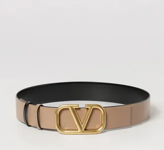 Valentino Garavani Cintura VLogo Signature reversibile in pelle di vitello liscia