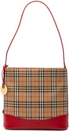 Burberry Borsa a spalla Pre-owned Haymarket Check - - Pre-owned - Donna - Beige - ONE SIZE