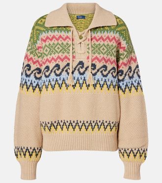 Polo Ralph Lauren Cotton, wool, and alpaca-blend sweater
