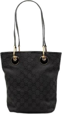 Gucci Pre-owned Eclipse Tote - Dames - Vintage Shopper - Zwart - ONE Size - Leer - Vintage