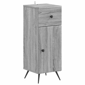 vidaXL Armario De Almacenamiento Para Ba&ntilde;o Breda Sonoma Gris Vidaxl