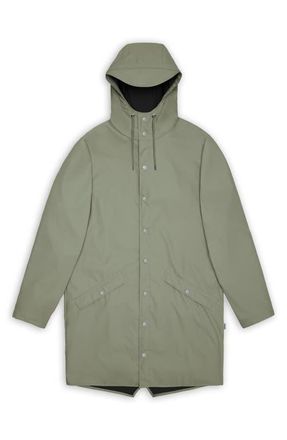 Rains Waterproof Longline Jacket in Drift at Nordstrom, Size Large