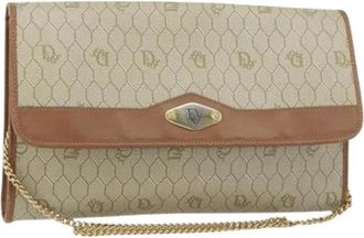 Dior Pre-owned Vintage Schoudertas - Dames - Vintage Clutch - Beige - ONE Size - Leer - Vintage