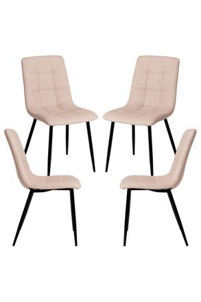Regalos Miguel Regalos Miguel - Packs Sillas Comedor - Pack 4 Sillas Stuhl Polipiel - Beige