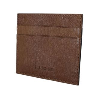 Billionaire Boys Club Accessoires, Heren, Bruin, ONE Size, Leer, Bruin leren kaarthouderportemonnee