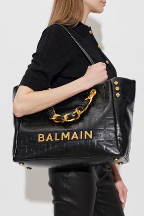 Balmain 1945 Soft Bag, Womens, Black
