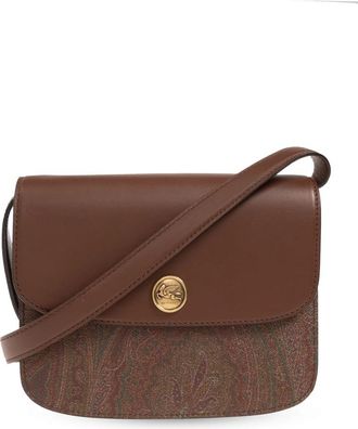 Etro Handtas met patroon - Dames - Schoudertassen - Bruin - ONE Size - Leer - Tassen