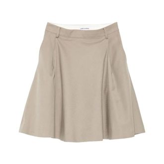 Low Classic Short Skirts, female, Beige, Size: S Flared Midi Skirt