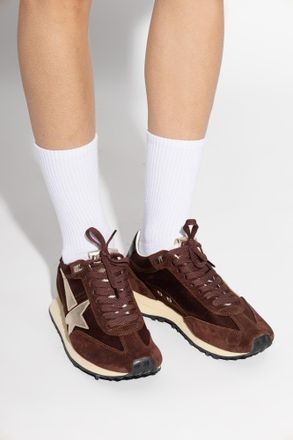 Golden Goose Running Marathon M77 Sports Shoes, Womens, Burgundy