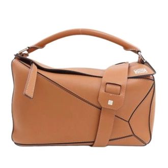 Loewe Pre-owned Handbag - Dames - Pre-owned - Bruin - Maat: ONE Size Leer